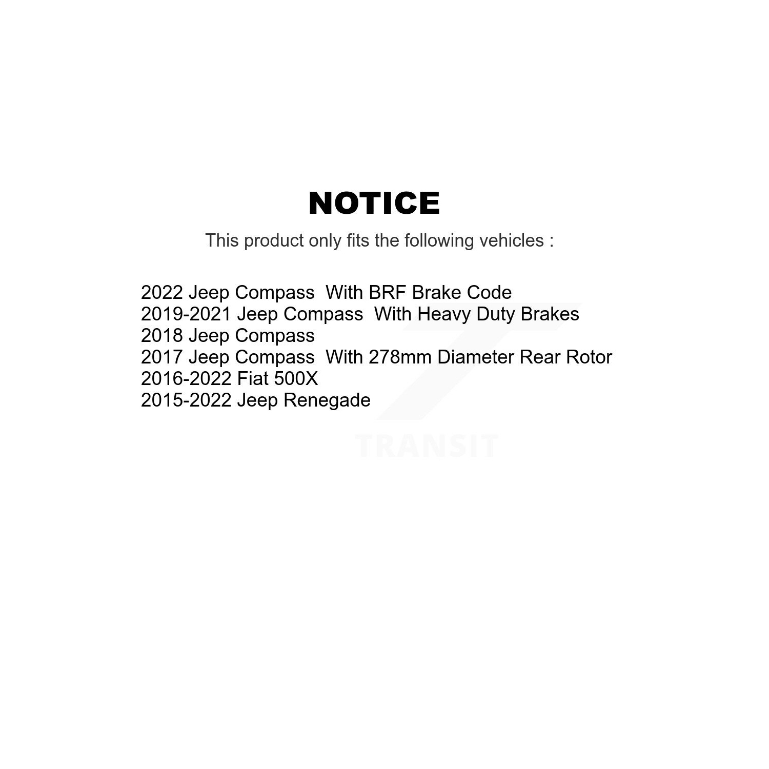 Rear Coated Disc Brake Rotors Pair For Jeep Compass Renegade Dodge Hornet Fiat 500X KG-100664