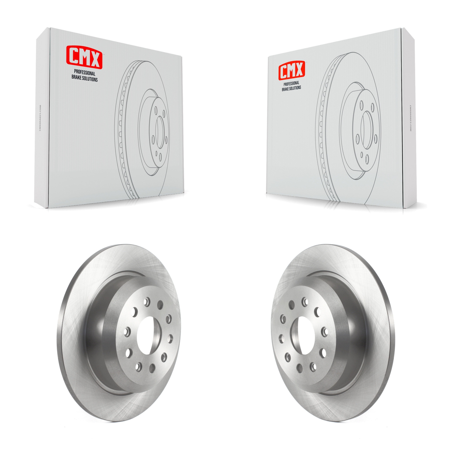 Rear Brake Rotors Pair For 18-24 Jeep Wrangler With Heavy Duty Brakes Code BR2 & BR6 K8-102347