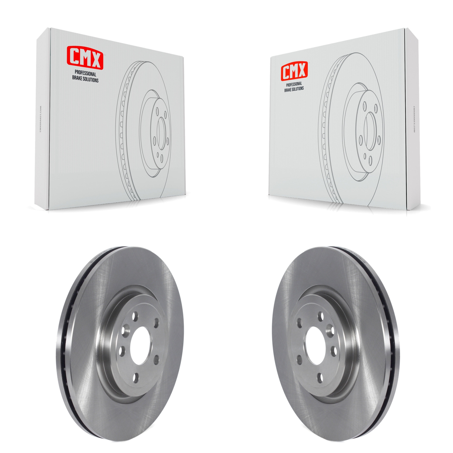 Front Disc Brake Rotors Pair For Jaguar F-Pace Land Rover Range Velar K8-102292