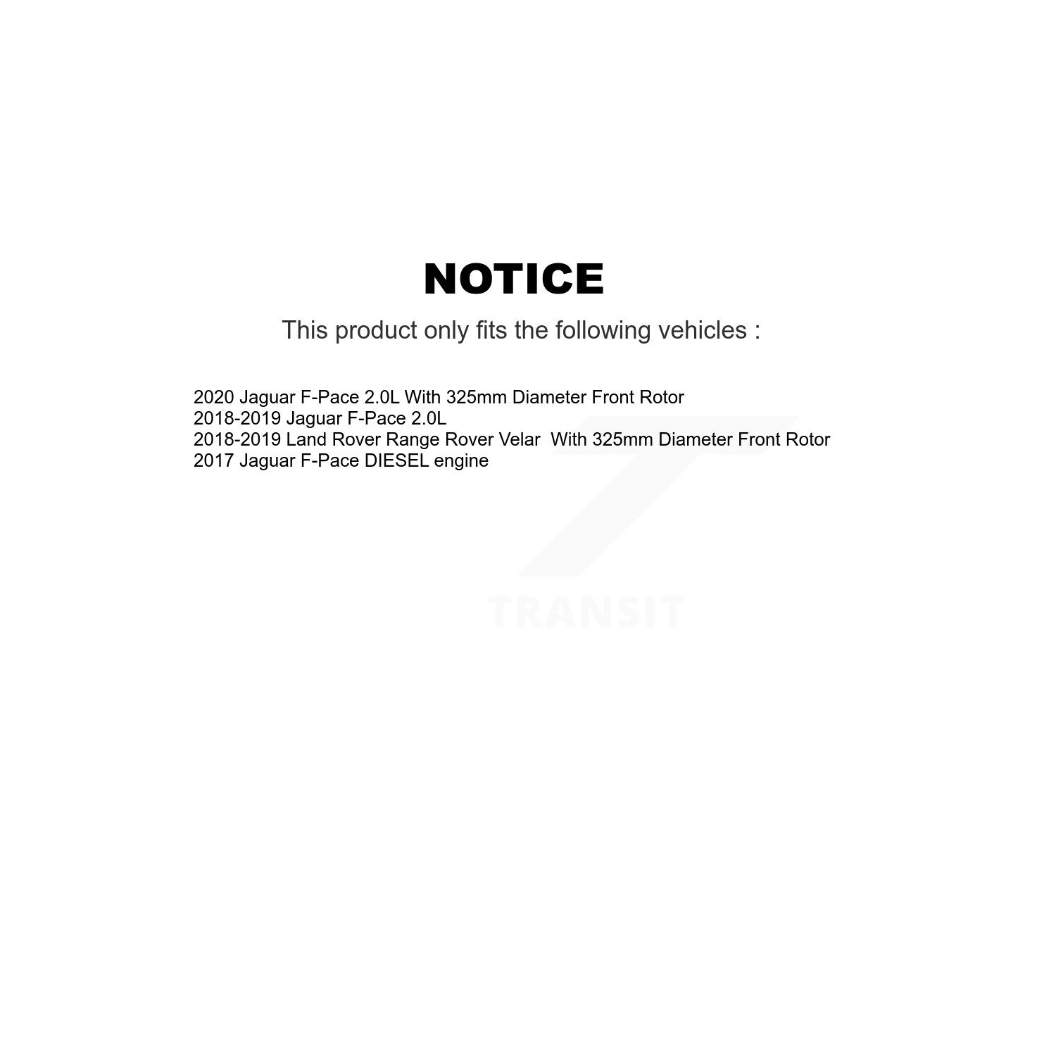 Front Disc Brake Rotors Pair For Jaguar F-Pace Land Rover Range Velar K8-102292