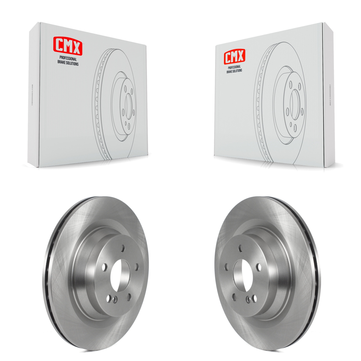 Rear Disc Brake Rotors Pair For Mercedes-Benz E550 CLS550 K8-102351