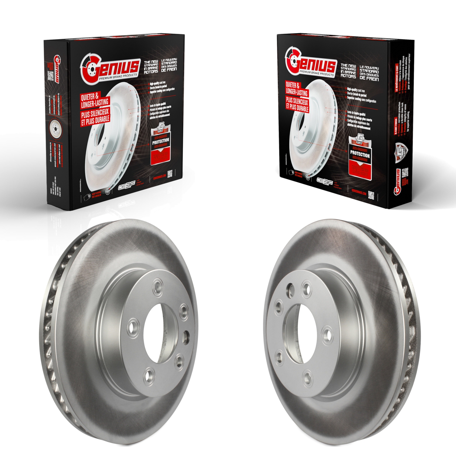 Front Coated Disc Brake Rotors Kit For Volkswagen Touareg Porsche Cayenne KG-101483