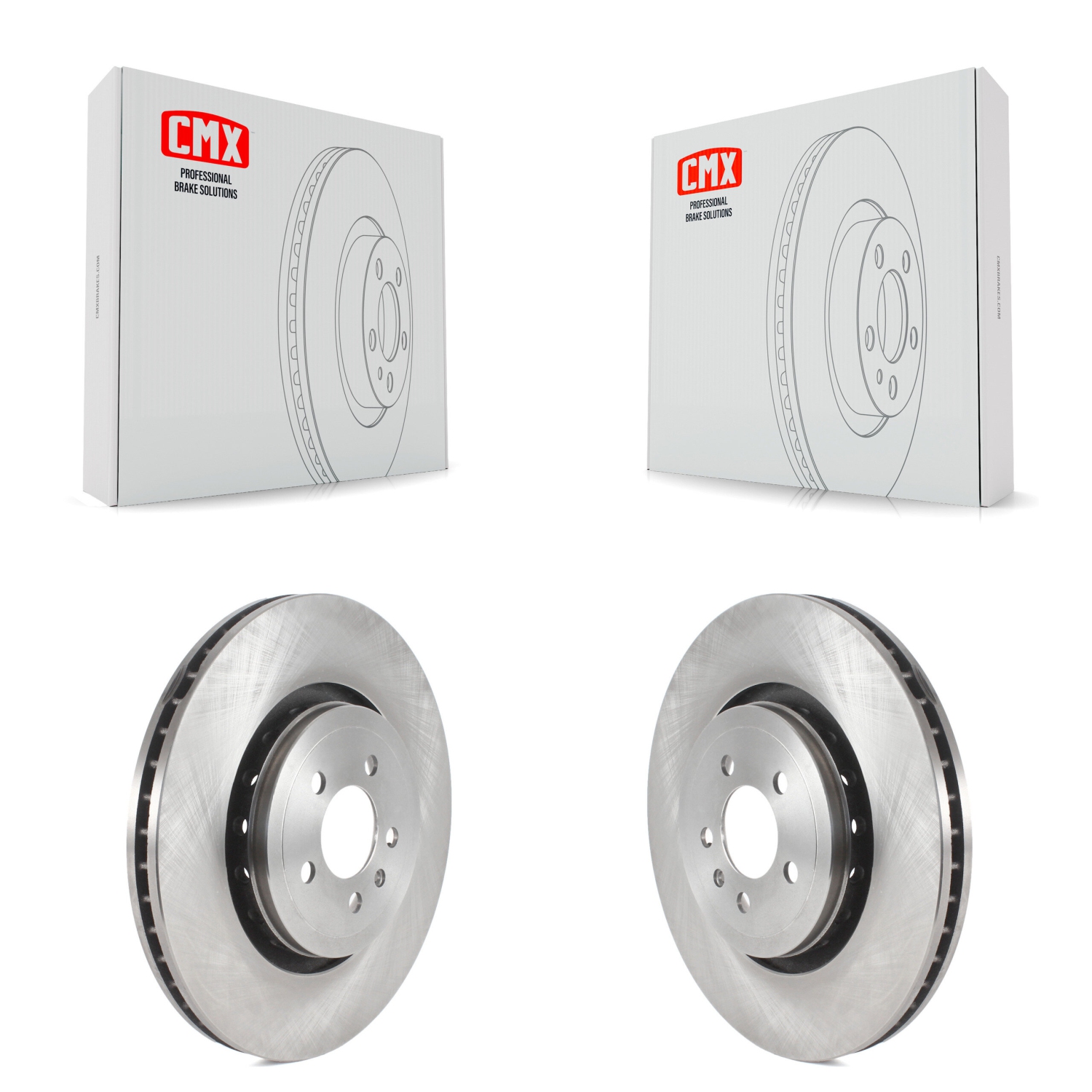 Front Disc Brake Rotors Pair For Dodge Charger With 370mm Diameter Rotor K8-102311