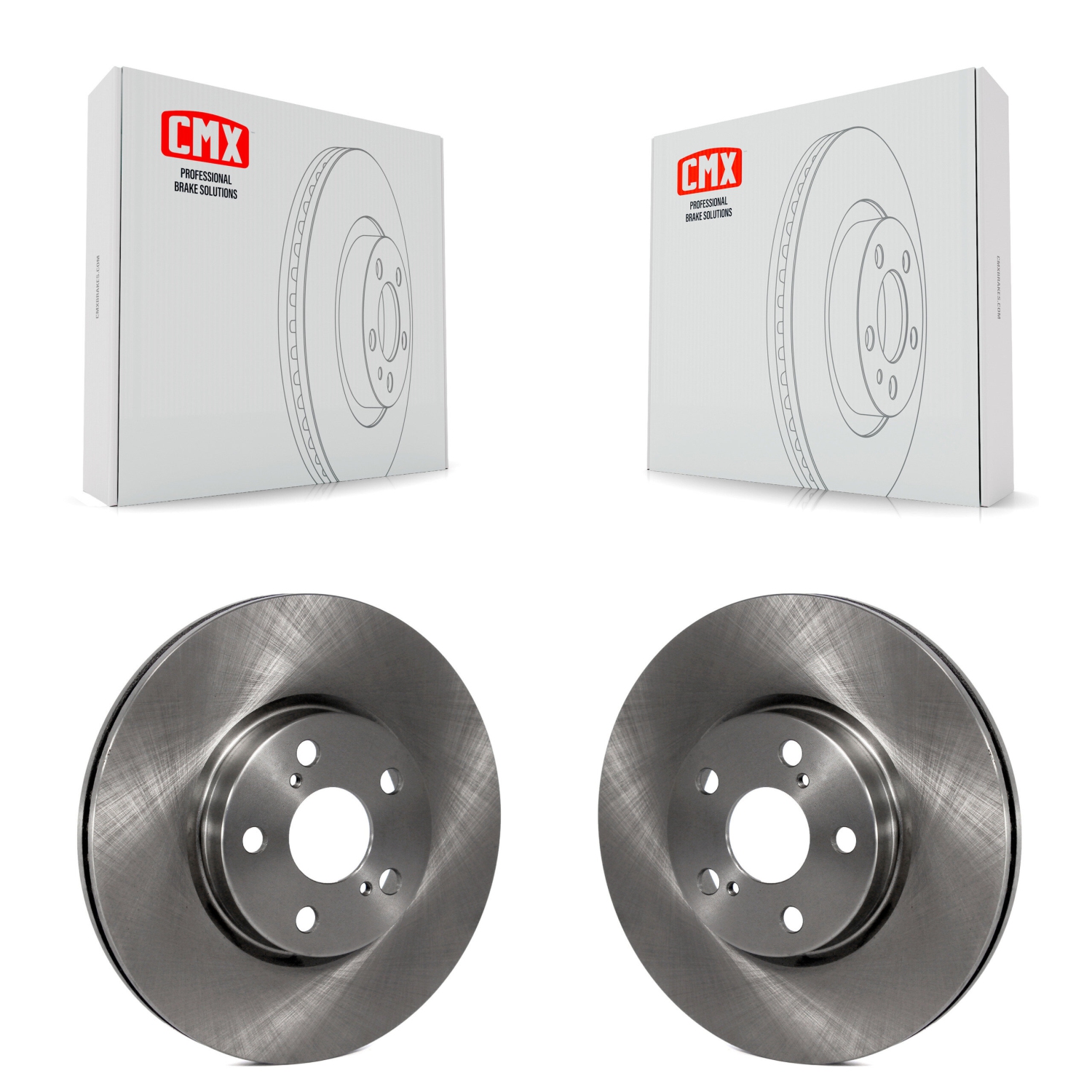 thumbnail image 2 of Front Brake Rotors And Pads Kit For Corolla, Matrix, Pontiac Vibe, Scion XD - Drilled & Slotted, Ceramic Pads 2 of 5