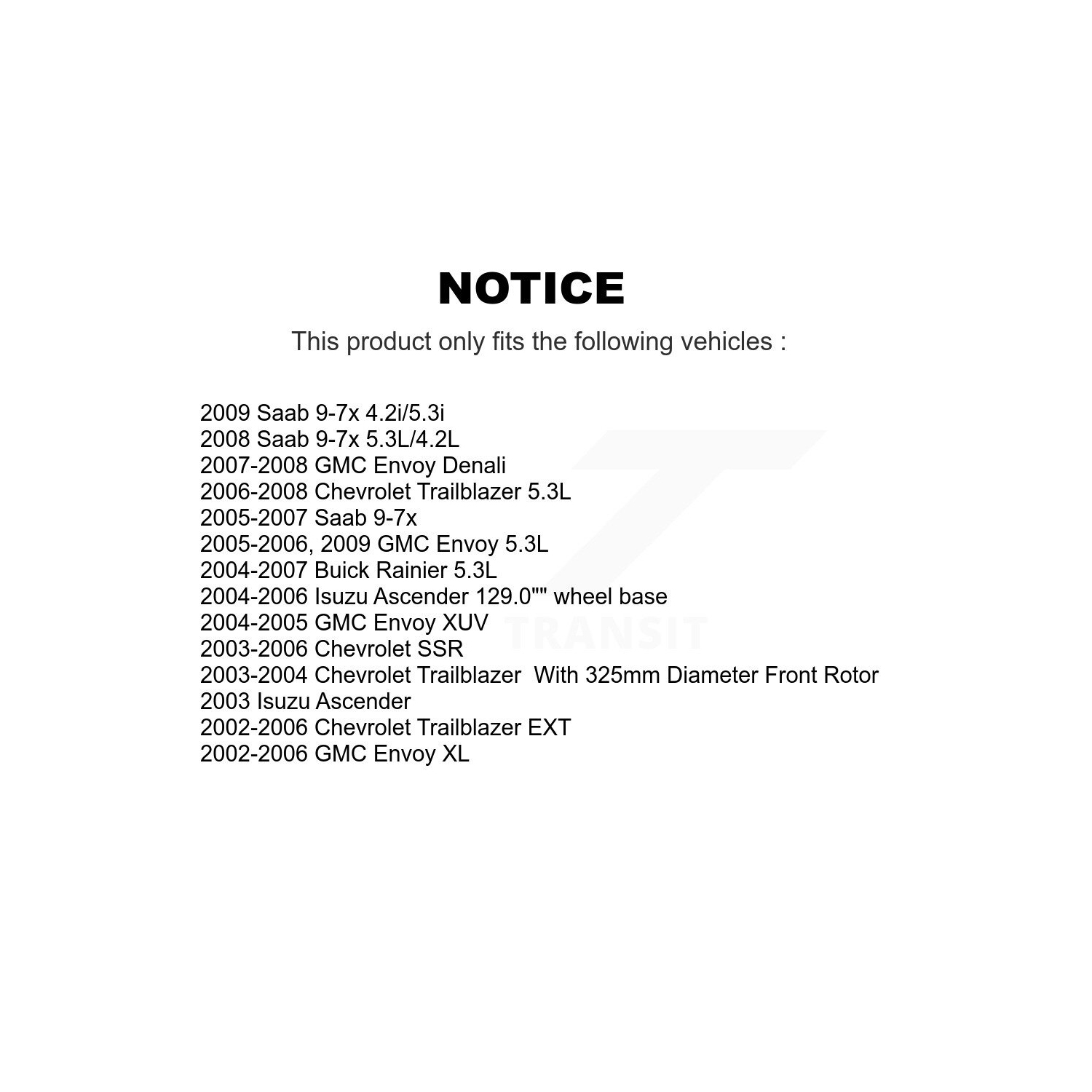 Front Rear Coat Brake Rotors Kit For Chevrolet GMC Trailblazer Envoy XL EXT SSR Buick Saab KG-100708