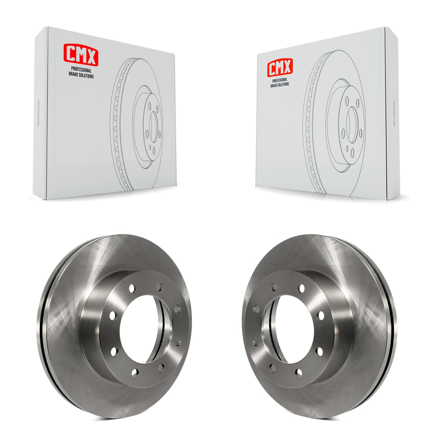 Front Disc Brake Rotors Pair For Ford F-350 Super Duty F-250 F-450 K8-100193