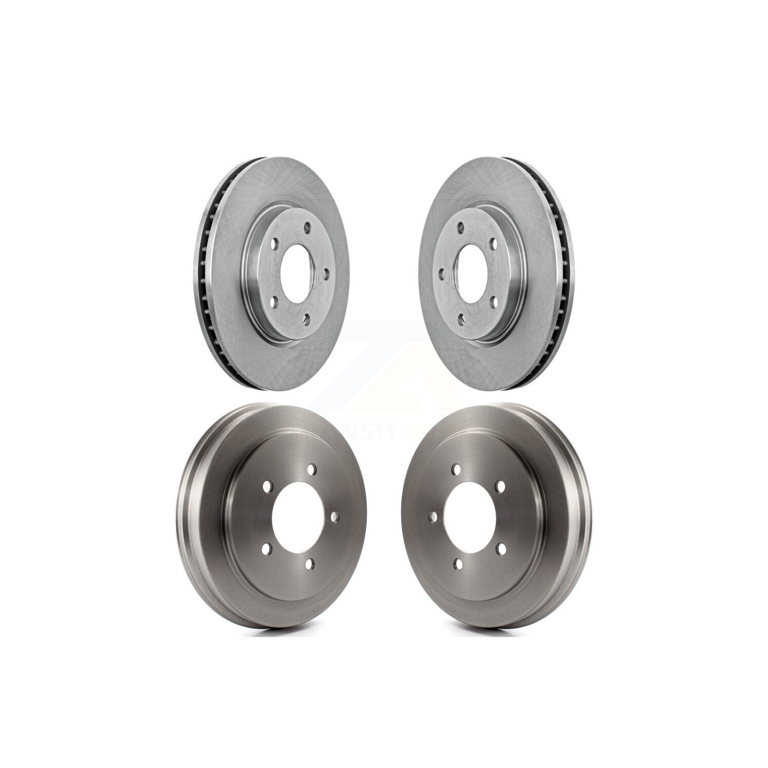 Front Rear Disc Brake Rotor Drum Kit For Dodge Caliber With 276mm Diameter K8-101997