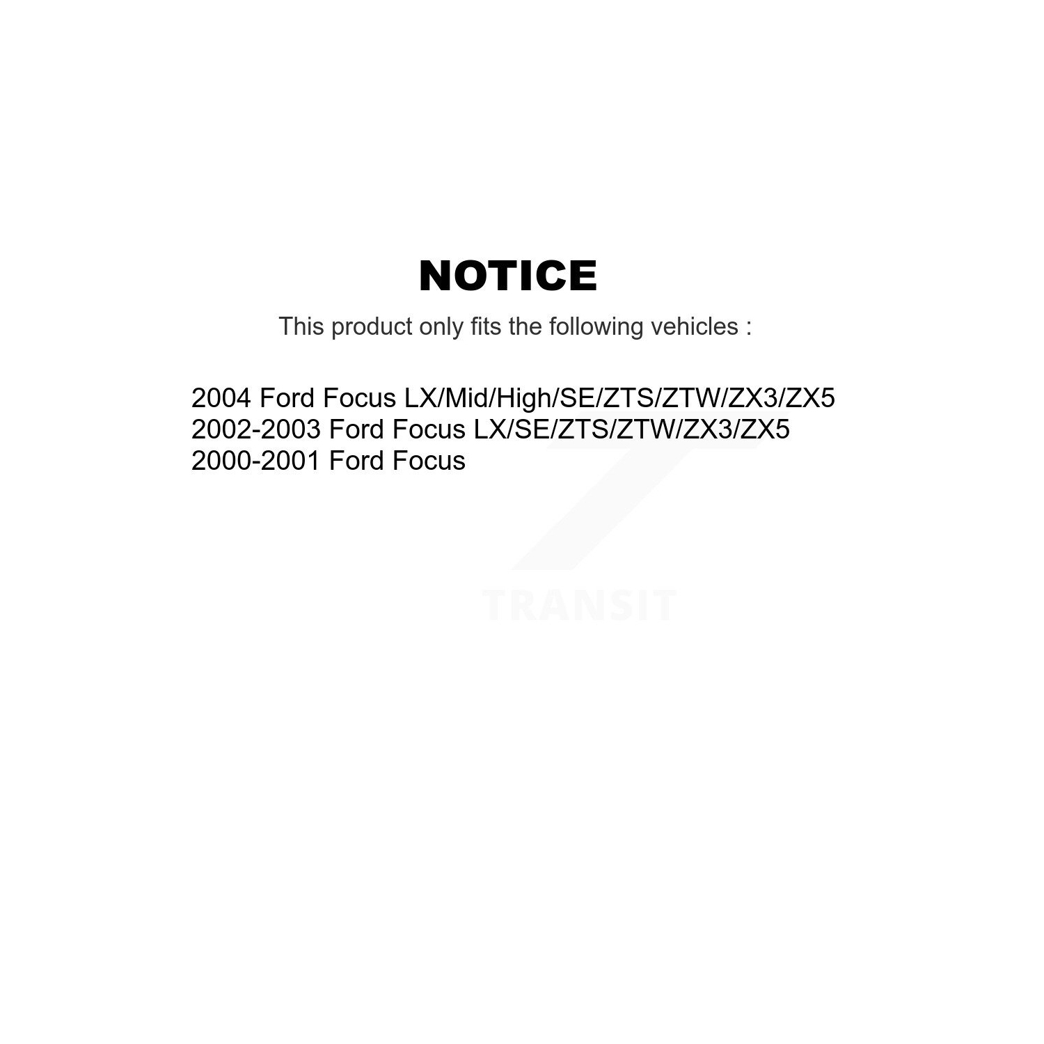 Front Disc Brake Rotors Pair For Ford Focus K8-100152