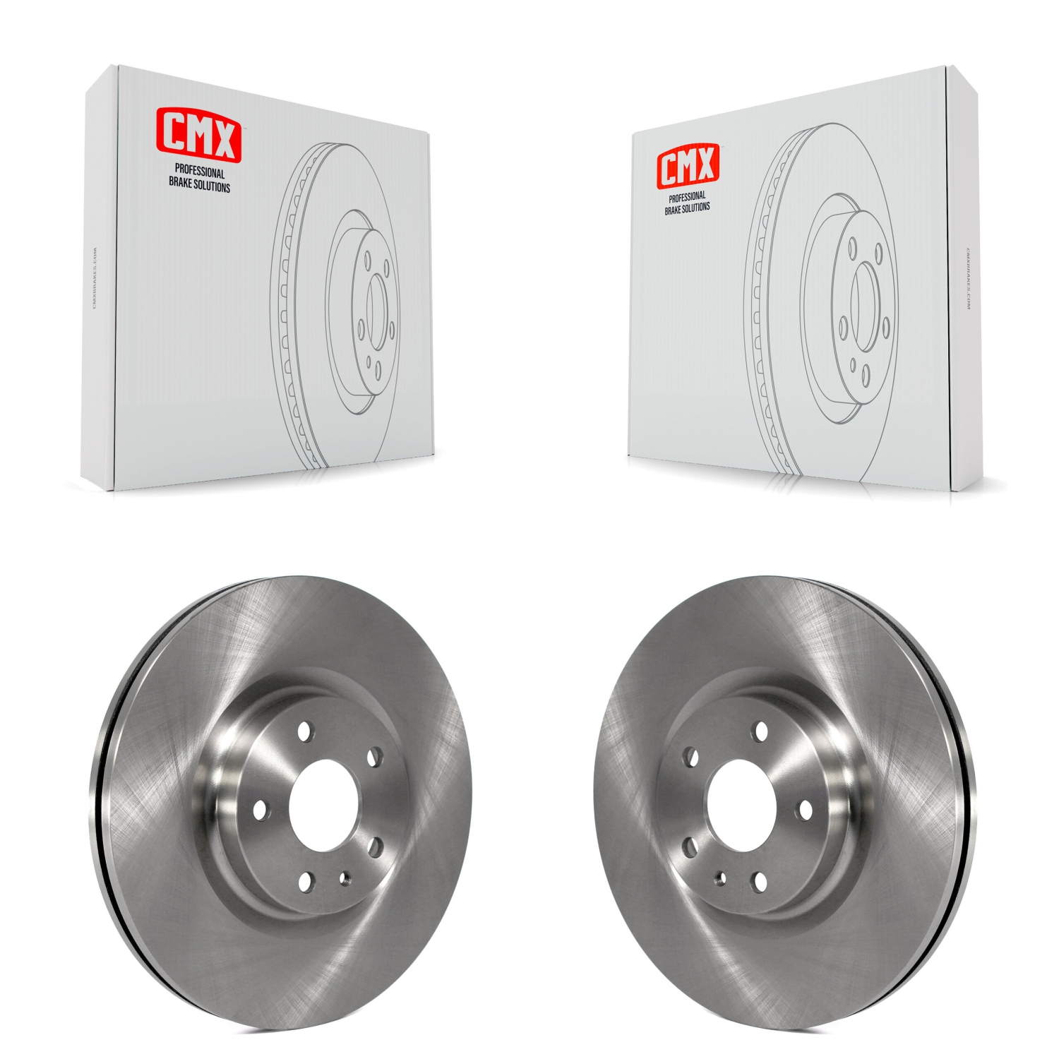 Front Disc Brake Rotors Pair For Ford Fusion Lincoln MKZ K8-100192