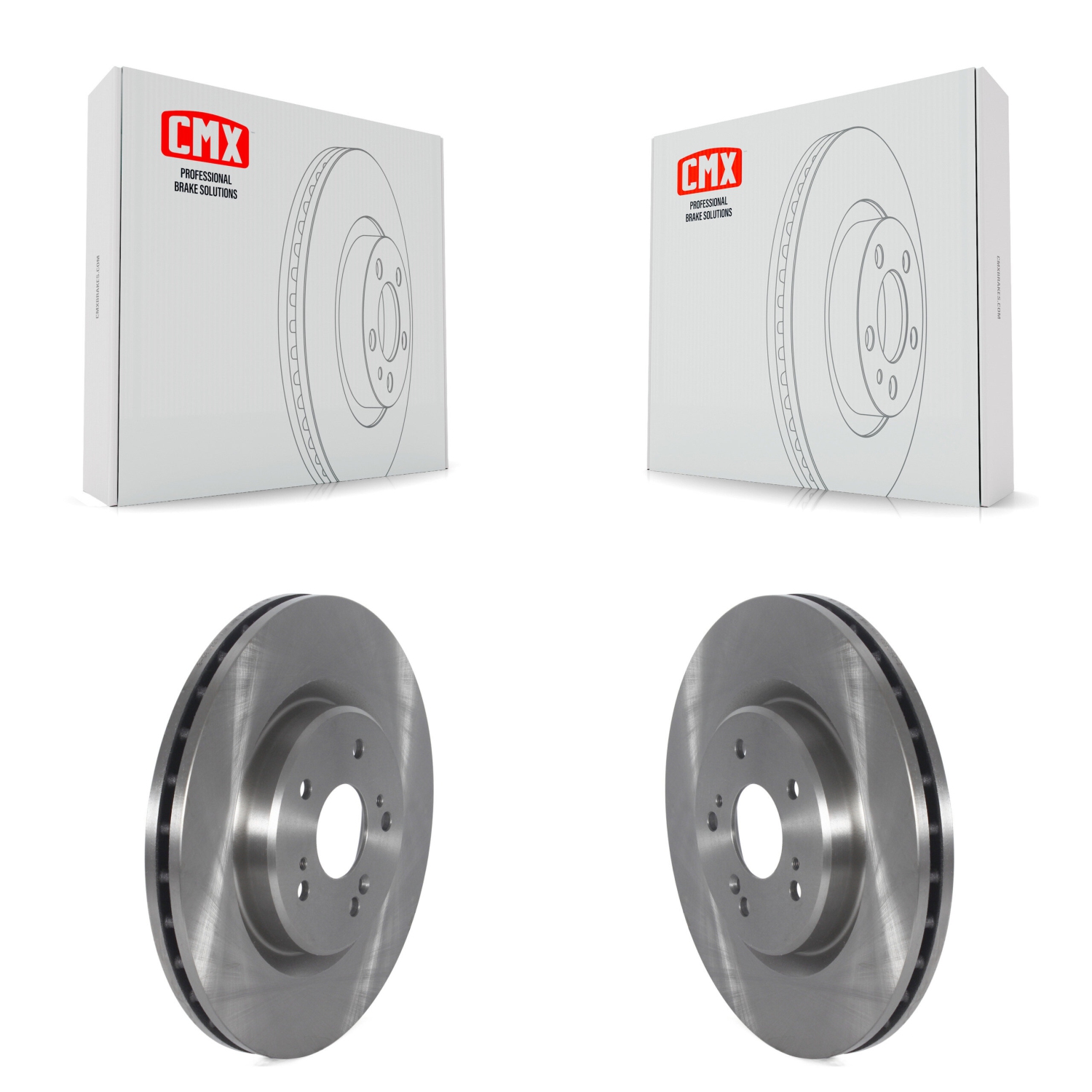 Front Disc Brake Rotors Pair For 2019-2024 Acura RDX K8-101772