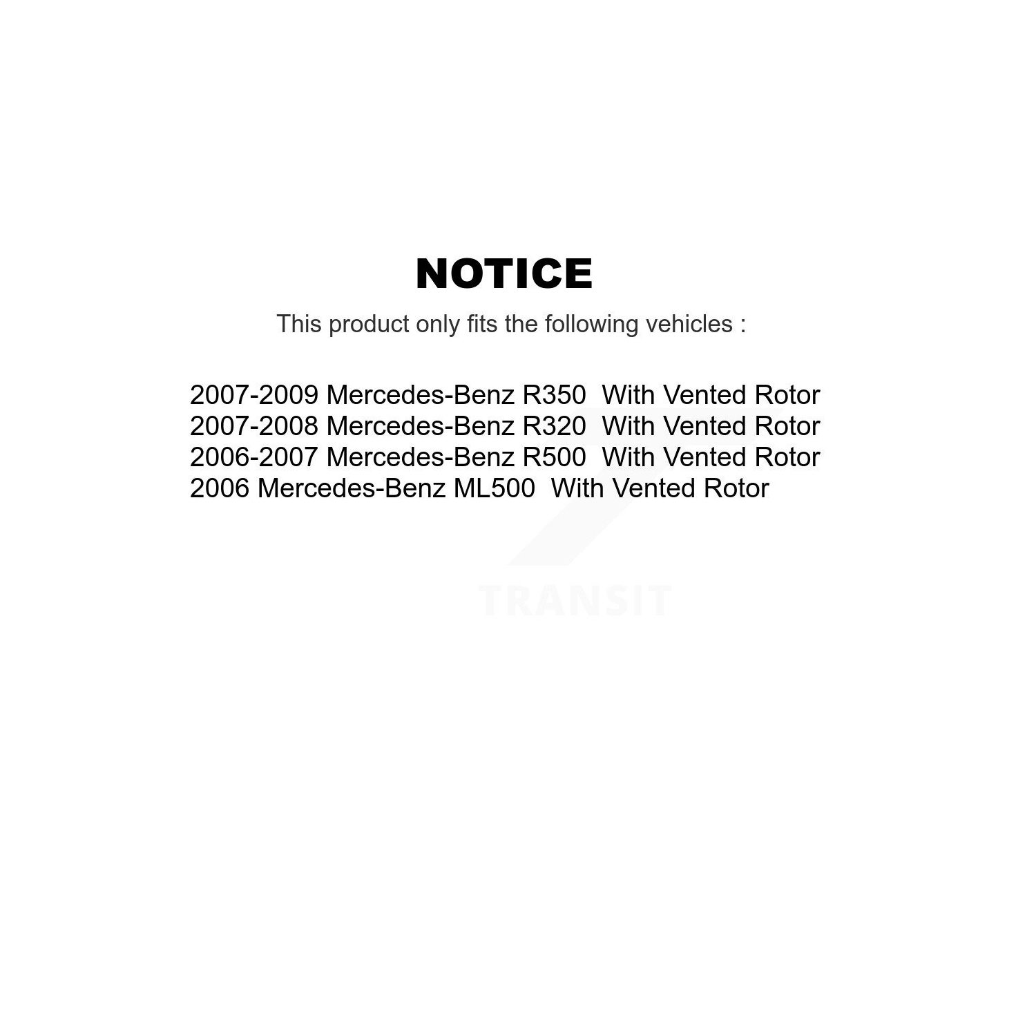 Front Rear Disc Brake Rotors Kit For Mercedes-Benz ML500 R320 R350 R500 With Vented Rotor K8-101436