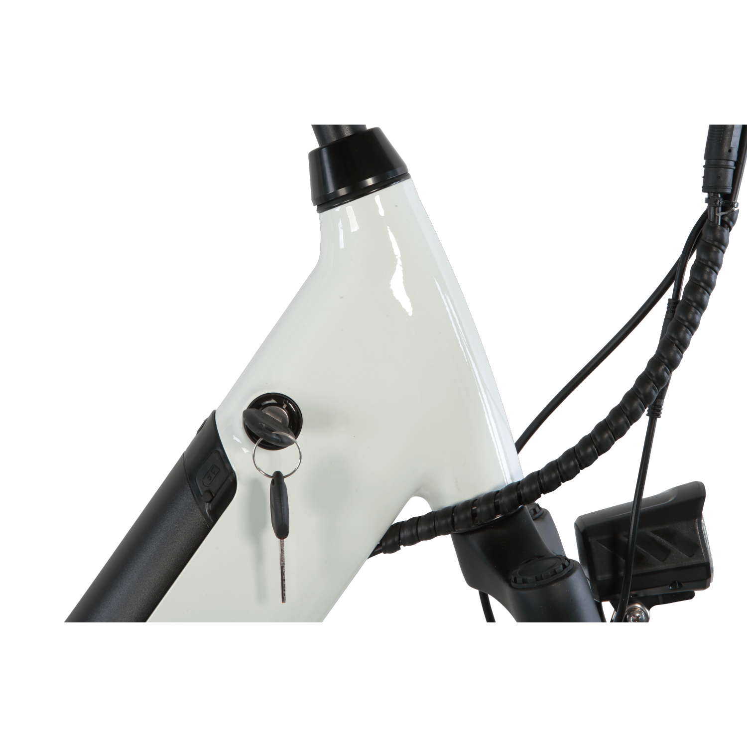 Vélo de ville électrique SOLEIL 500 W | vélo électrique léger | cadre bas | conception élégante - Blanc