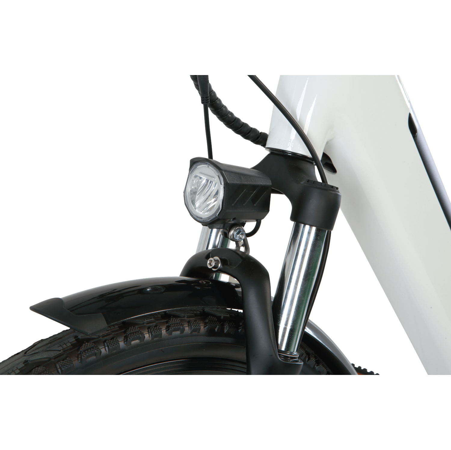 Vélo de ville électrique SOLEIL 500 W | vélo électrique léger | cadre bas | conception élégante - Blanc