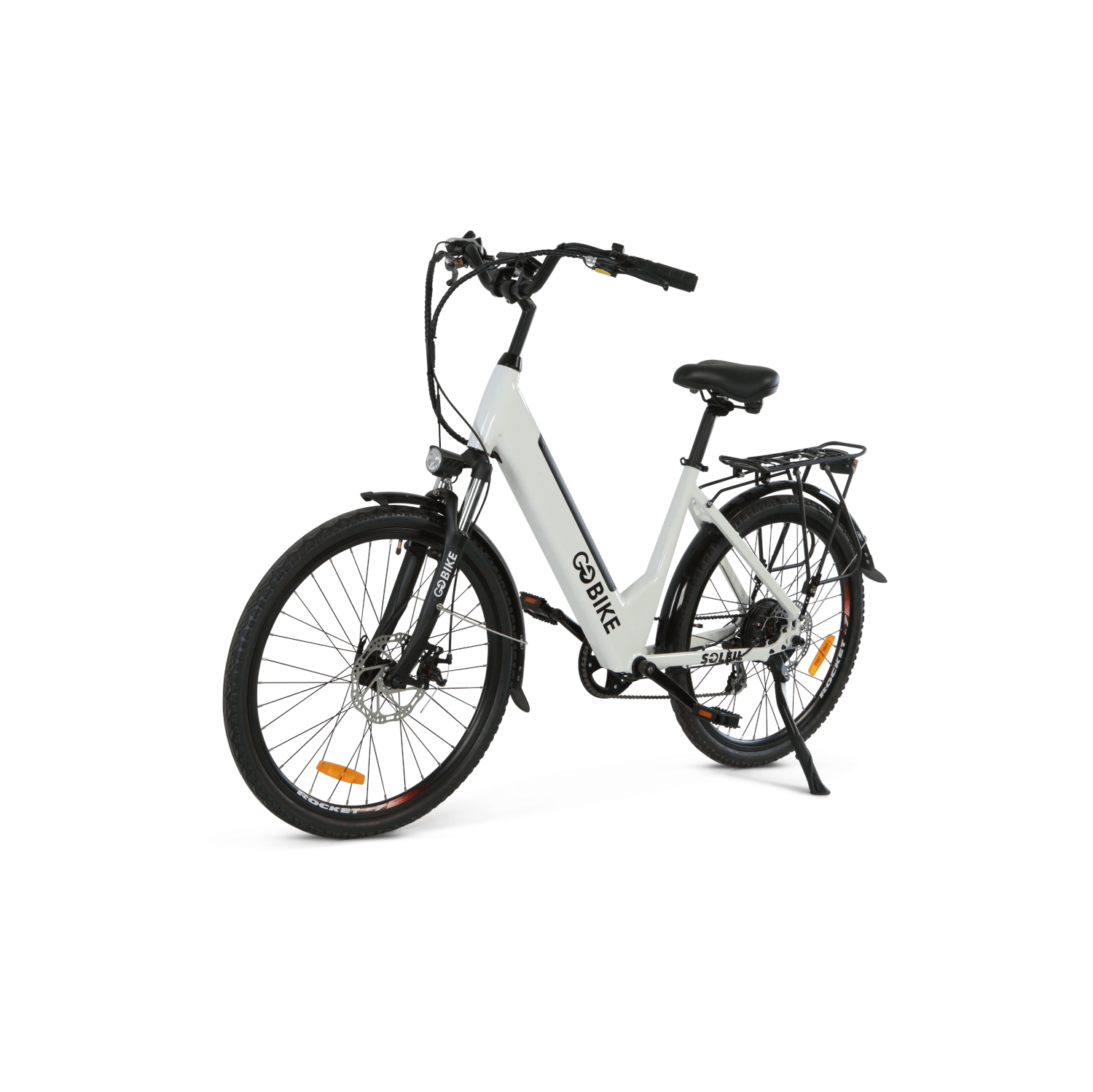 Vélo de ville électrique SOLEIL 500 W | vélo électrique léger | cadre bas | conception élégante - Blanc