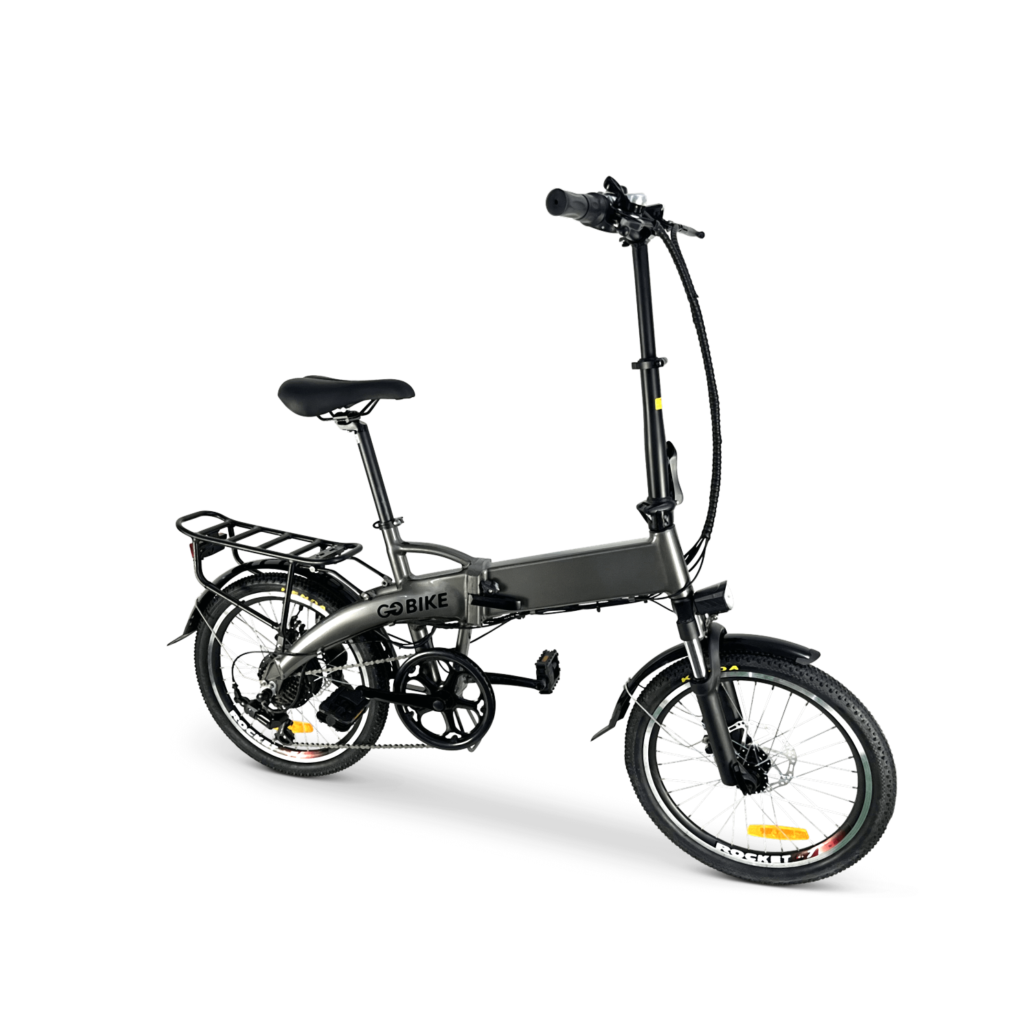 Vélo électrique pliable et léger de 350&nbsp;W - Gris cosmique