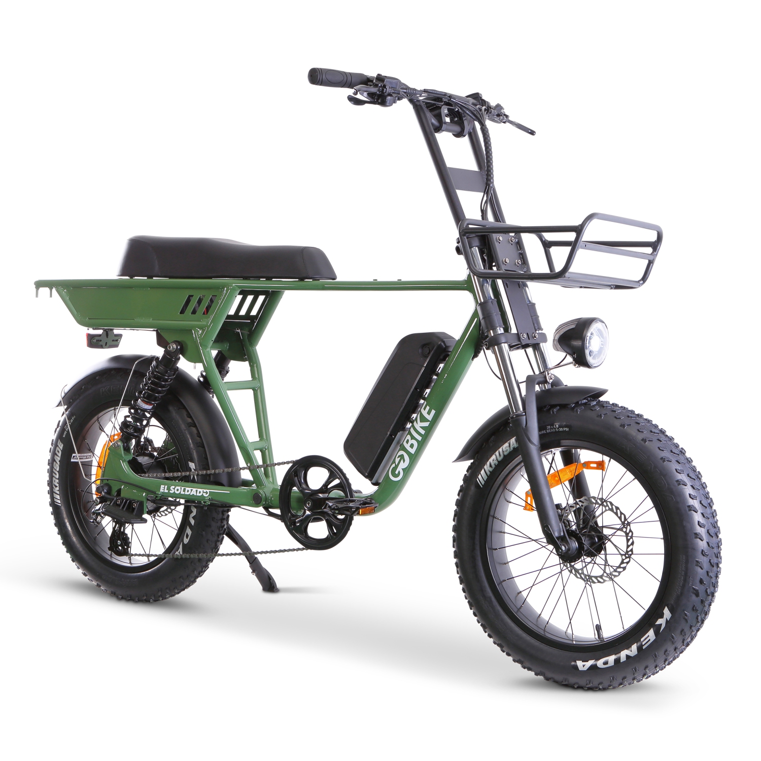 SOLDADO Dual Battery 750W Dual-Passanger Electric Off Road Bike - Olive