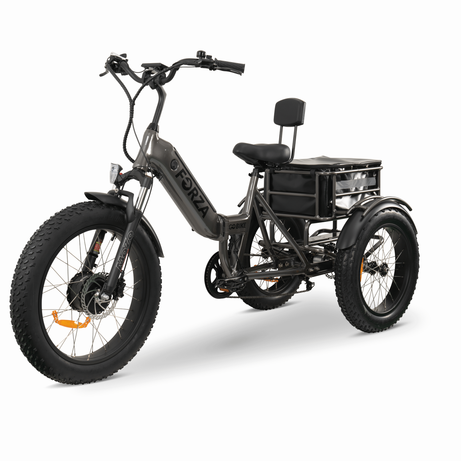 FORZA 750W Foldable Electric Tricycle (Up to 60km Battery Range | 32km/h Top Speed) - Space Gray