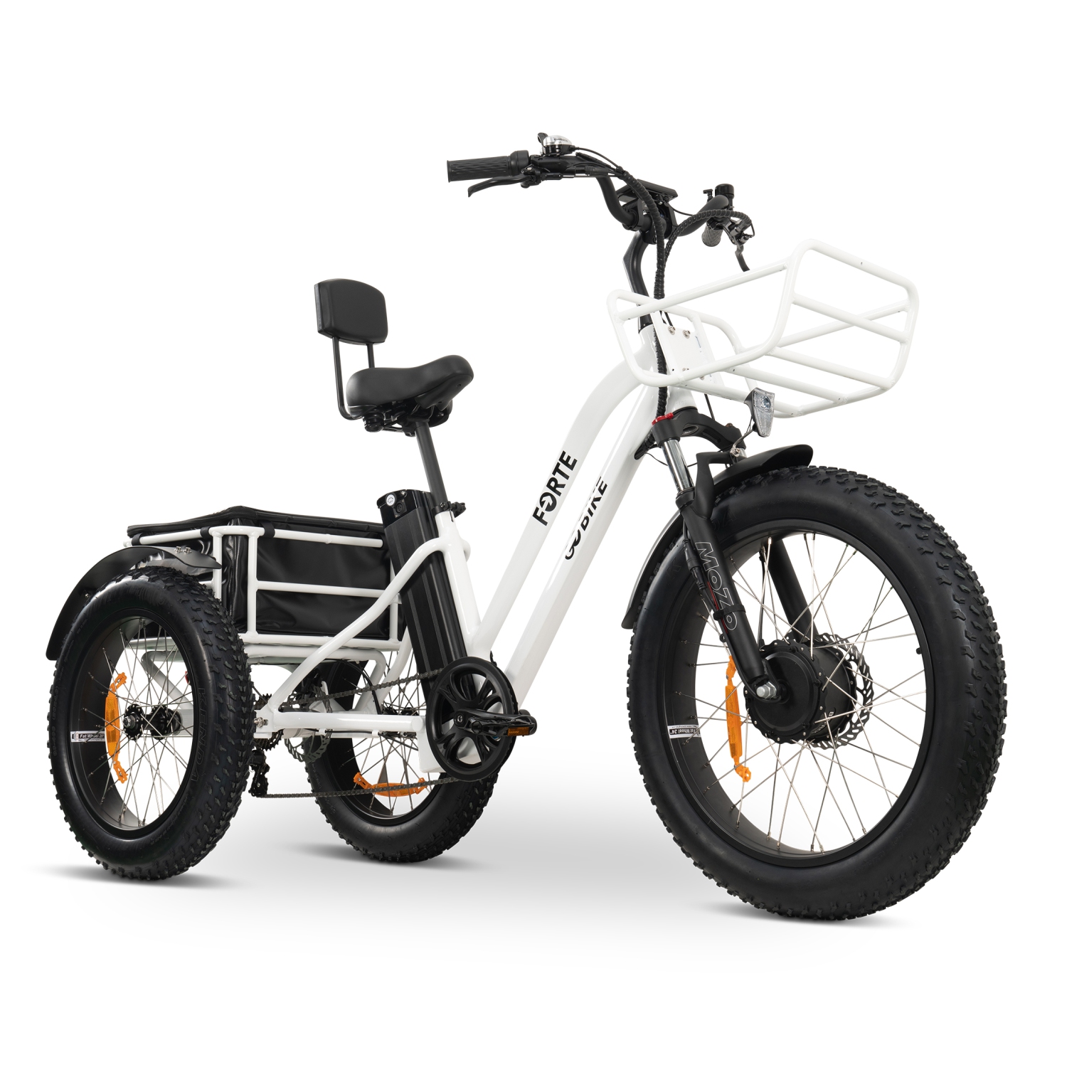 Vélo électrique FORTE-MAX | tricycle électrique 750&nbsp;W - Blanc