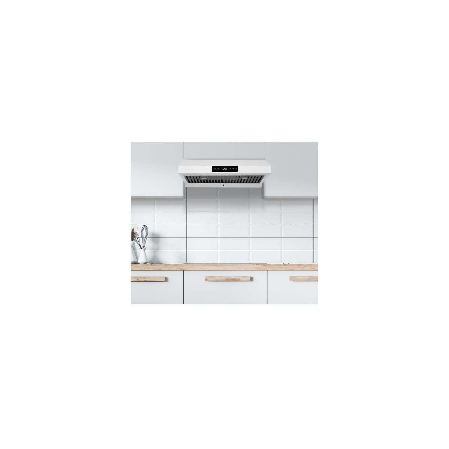 Hauslane 36" Matte White Under Cabinet Range Hood
