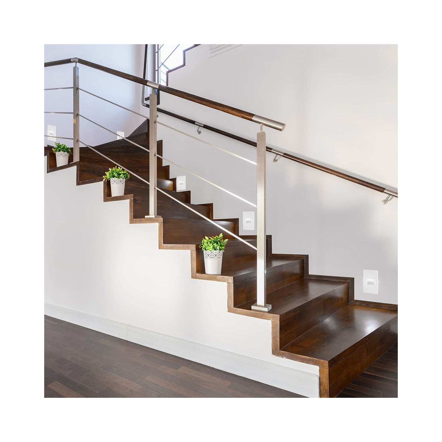 BAZZ STRL2WH Integrated LED Step Light - White