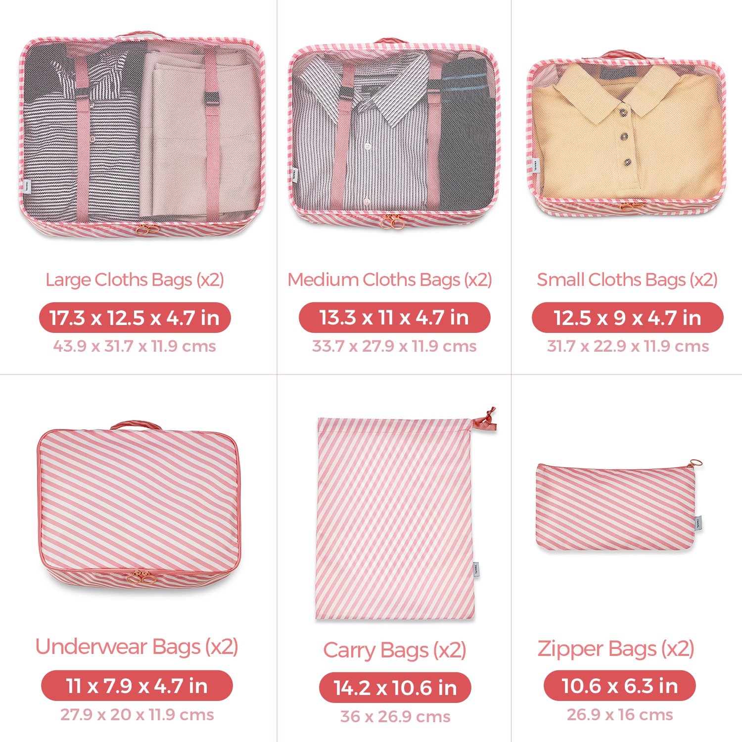 Ensemble de 12 cubes de rangement : organisateurs de voyage et système de cube de compression pour valises et bagages de cabine