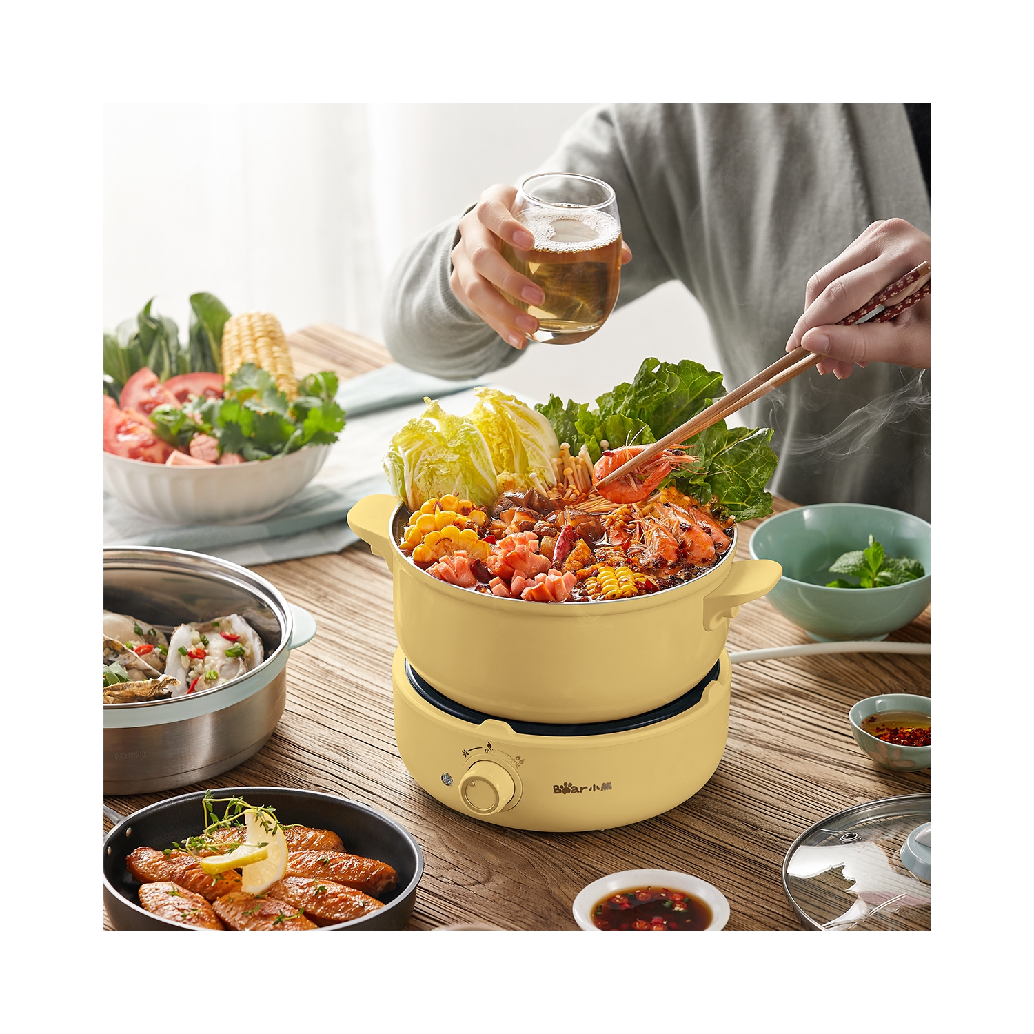 Bouilloire électrique multifonction 2,5&nbsp;L DHG-B25Z2