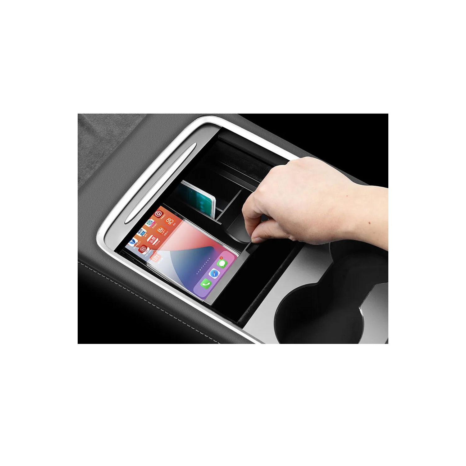 axGear Center Console Organizer Tray for Tesla Model 3 / Y Insert Tray Box