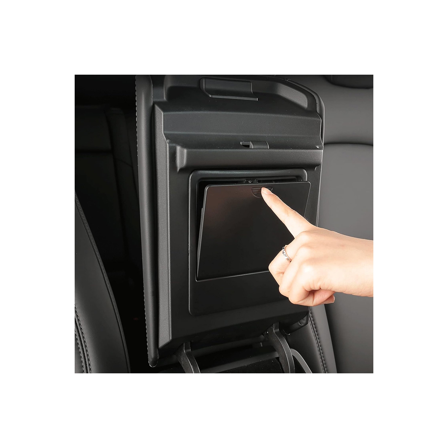 axGear Armrest Hidden Storage Box for Tesla Model 3 / Y Car Center Console Organizer