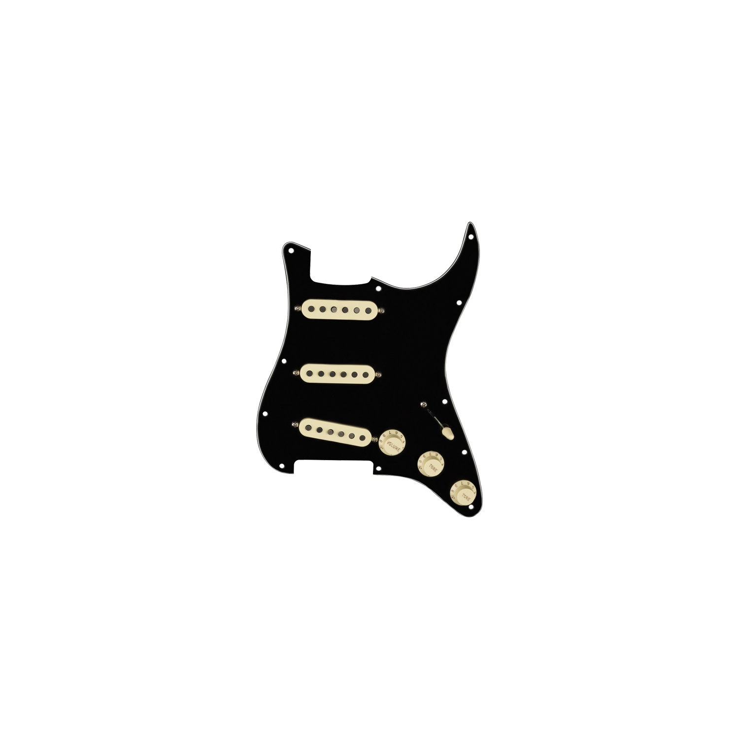 Fender Tex-Mex SSS Pre-Wired Stratocaster Pickguard - Black