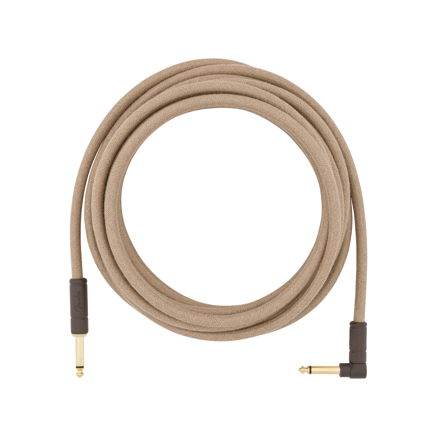 Fender Festival Hemp Instrument Cable - Straight / Angled 18.6' Natural