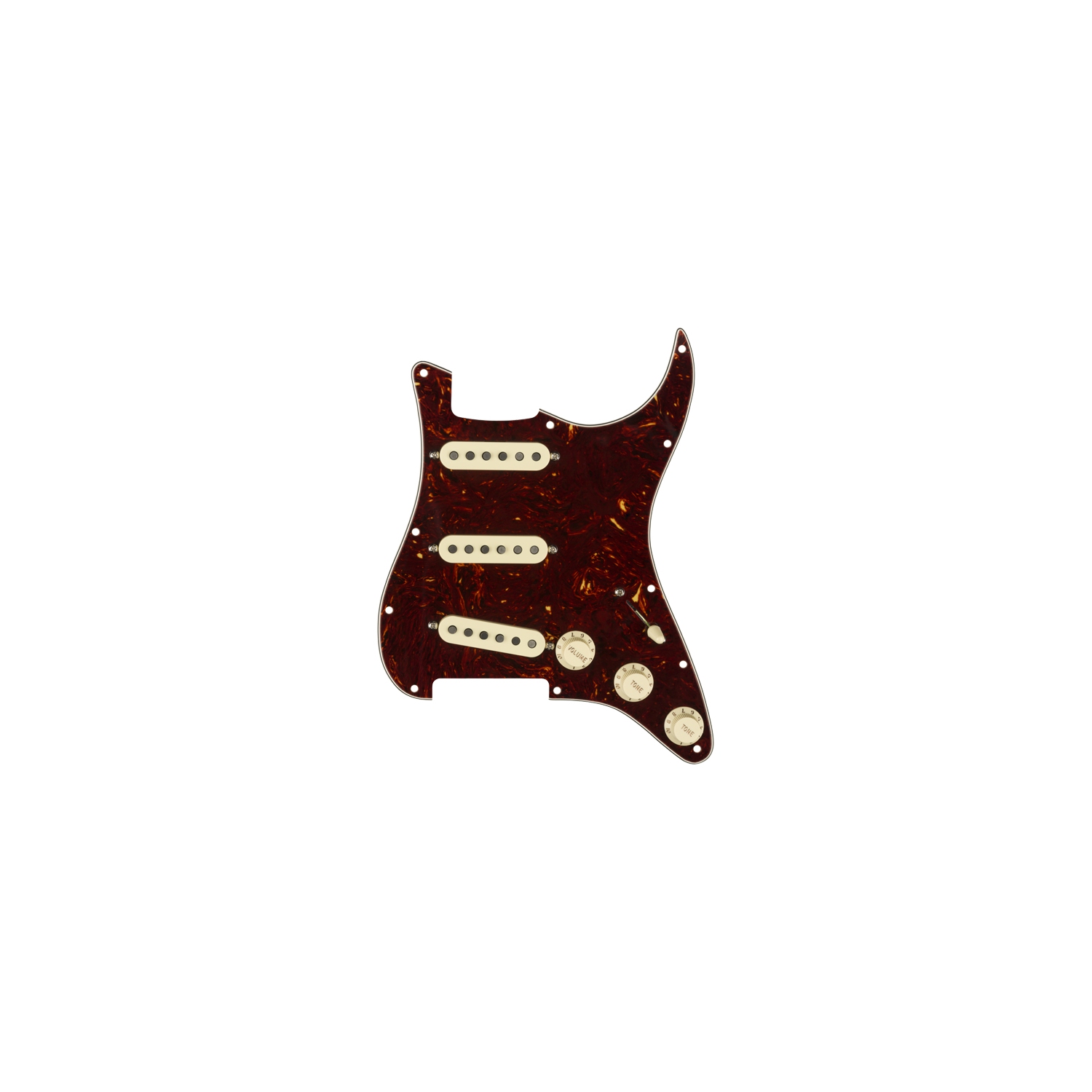 Fender Tex-Mex SSS Pre-Wired Stratocaster Pickguard - Tortoise Shell