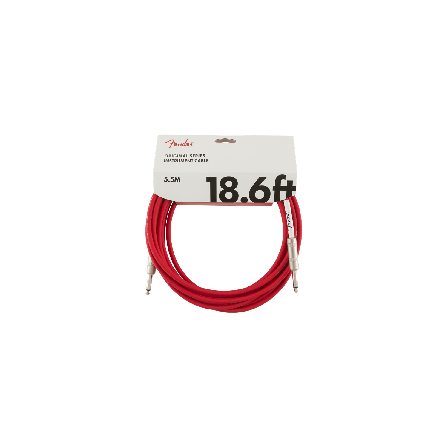 Câble d'instrument série Original de Fender - droit/droit, 18,6 pi, rouge fiesta