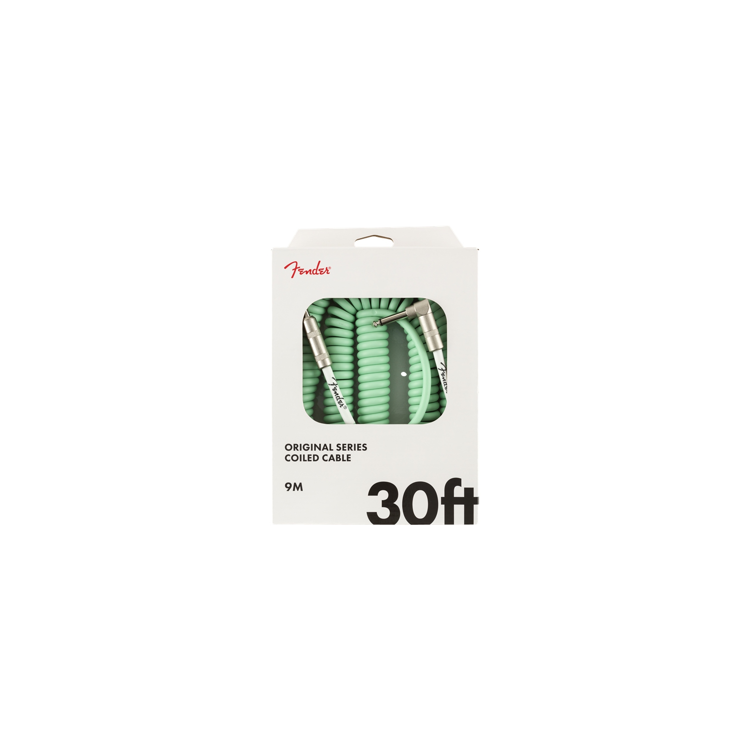 Câble de bobine série Original de Fender - droit/angle 30 pi vert surf