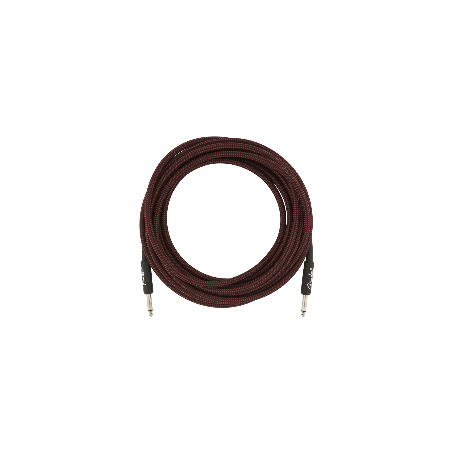 Câble d'instrument série Professional de Fender – droit/droit en tweed rouge de 18,6 pi
