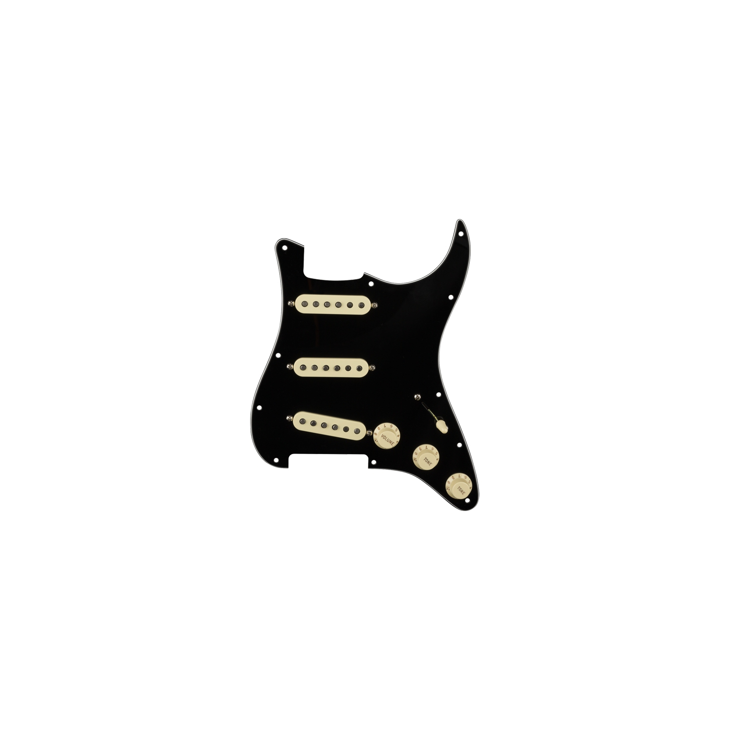 Plaque de protection précâblée Stratocaster SSS Original '57/'62 de Fender - Noir