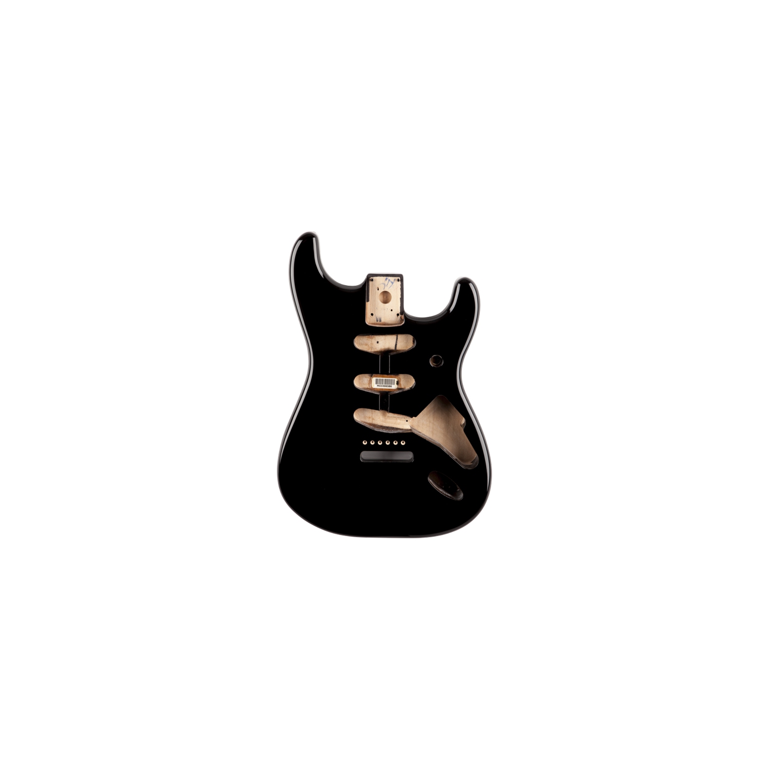 Caisse en aulne Stratocaster SSS série Classic 60 de Fender - Noir