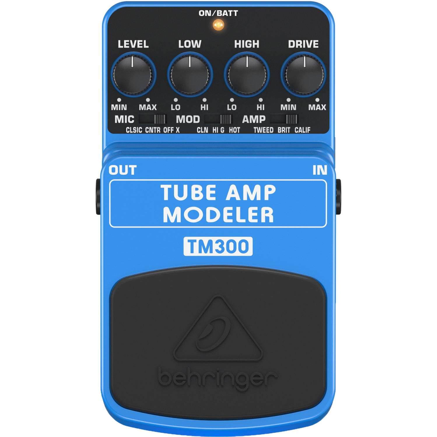 Pédale d'effets de modélisation d'amplificateur à tube de Behringer