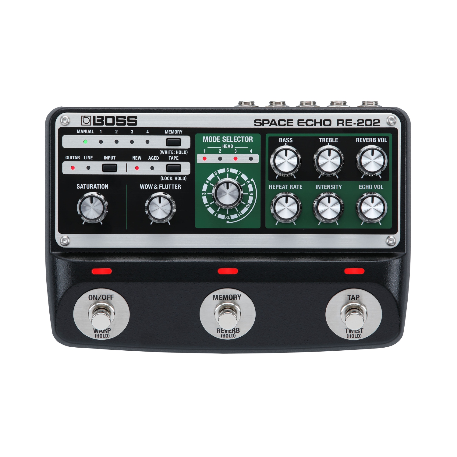 Pédale d'écho de luxe RE-202 de BOSS