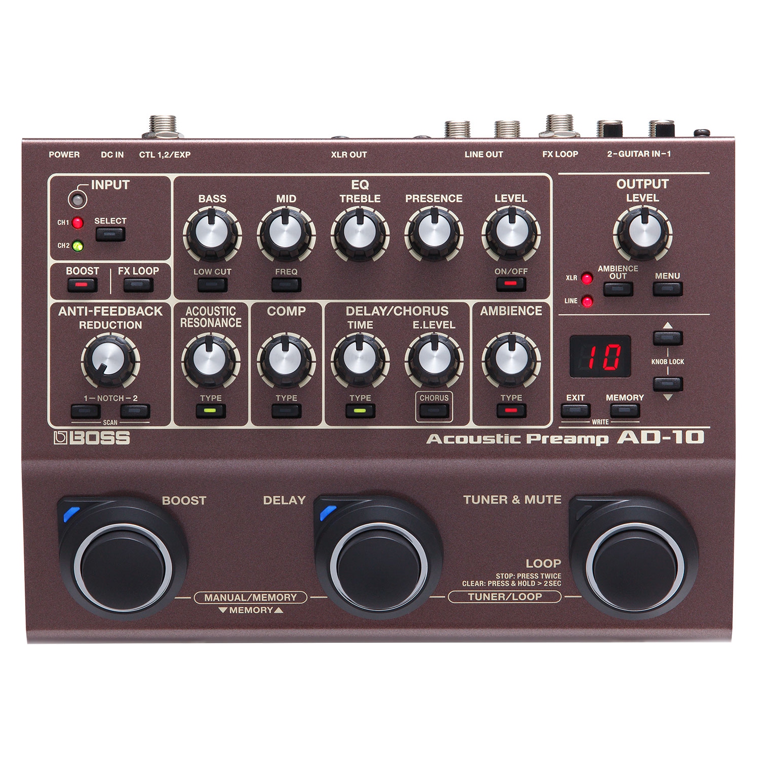BOSS AD-10 Acoustic Preamp