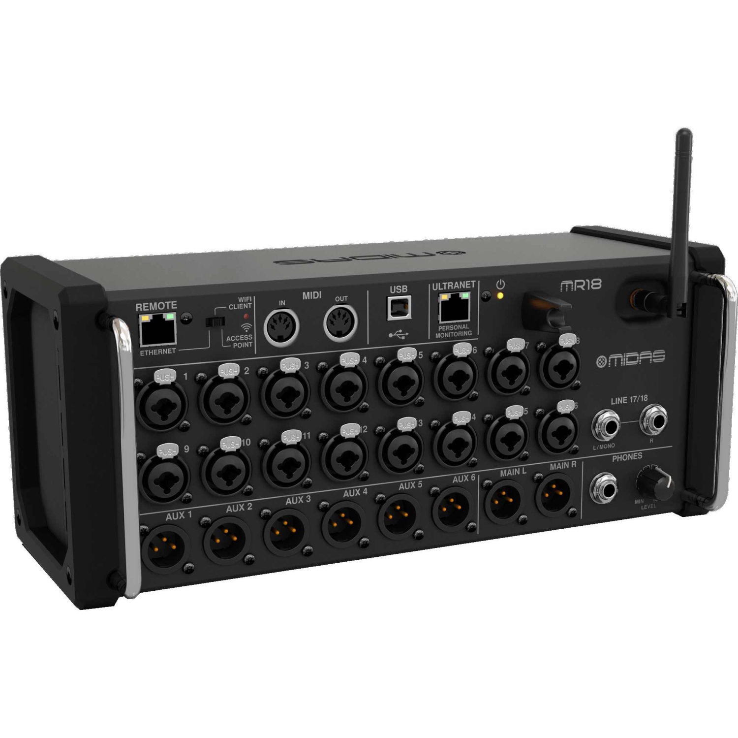Midas MR18 18-Channel Tablet-Controlled Digital Mixer