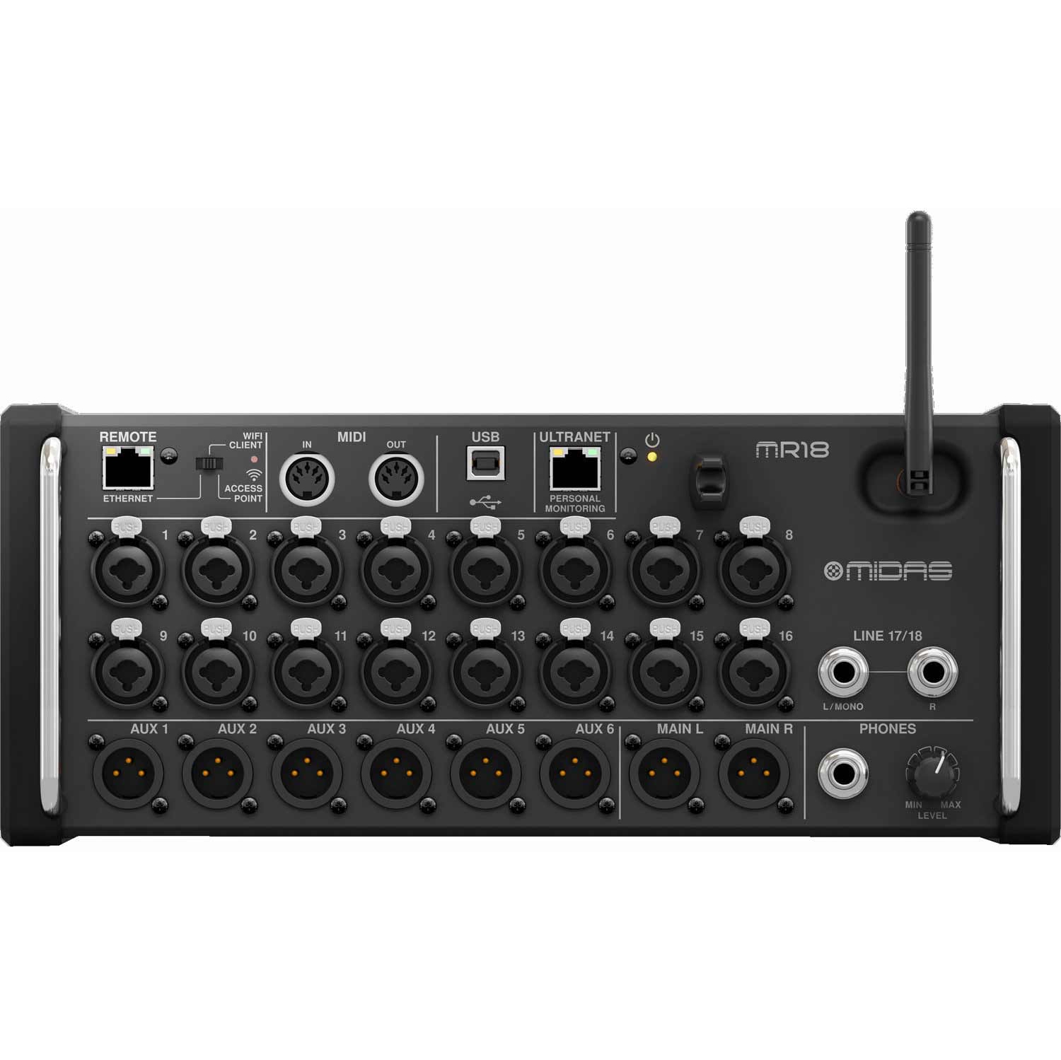 Midas MR18 18-Channel Tablet-Controlled Digital Mixer