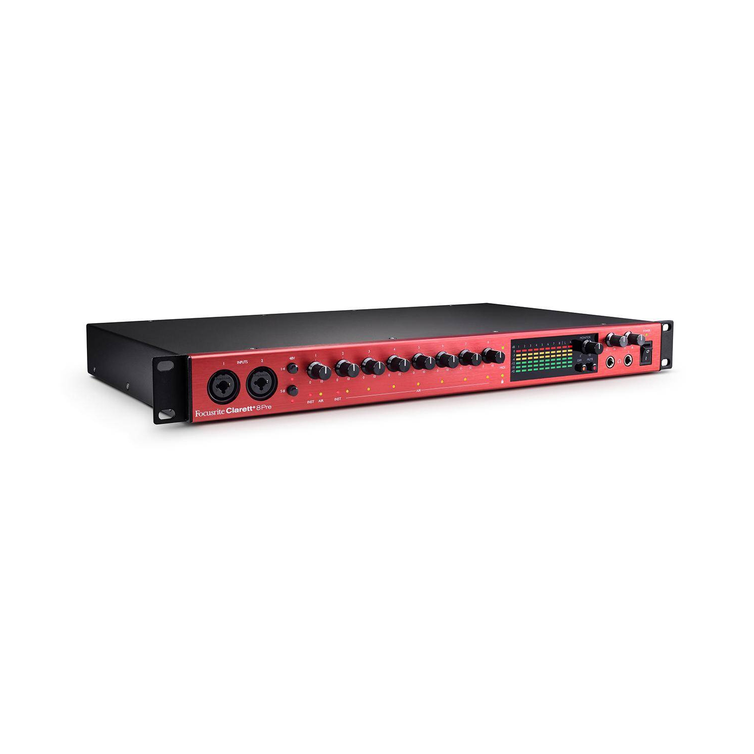 Focusrite Clarett+ 8Pre Rackmount 18-In/20-Out USB Audio Interface