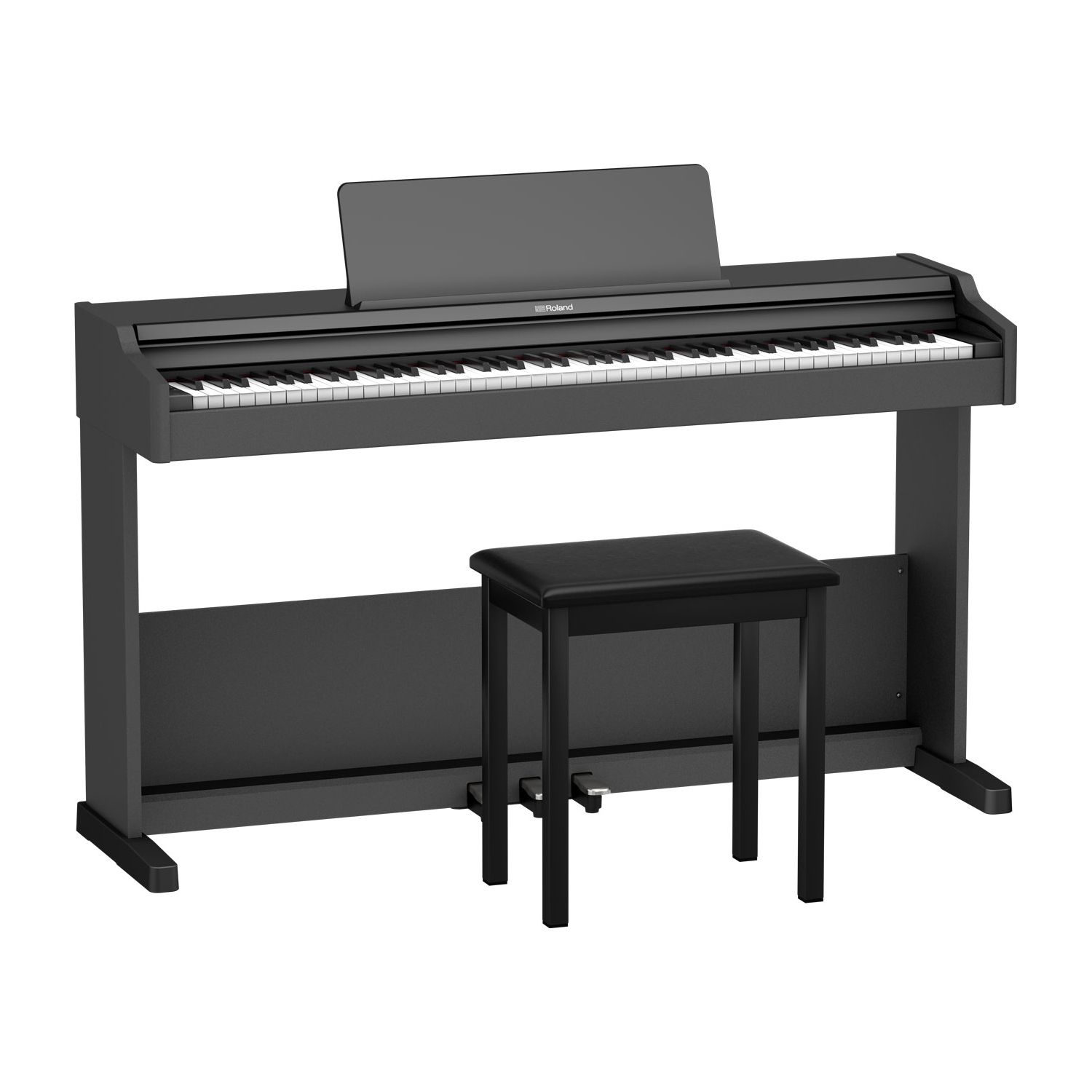 Roland RP107 Digital Piano with Stand and Bench - Black