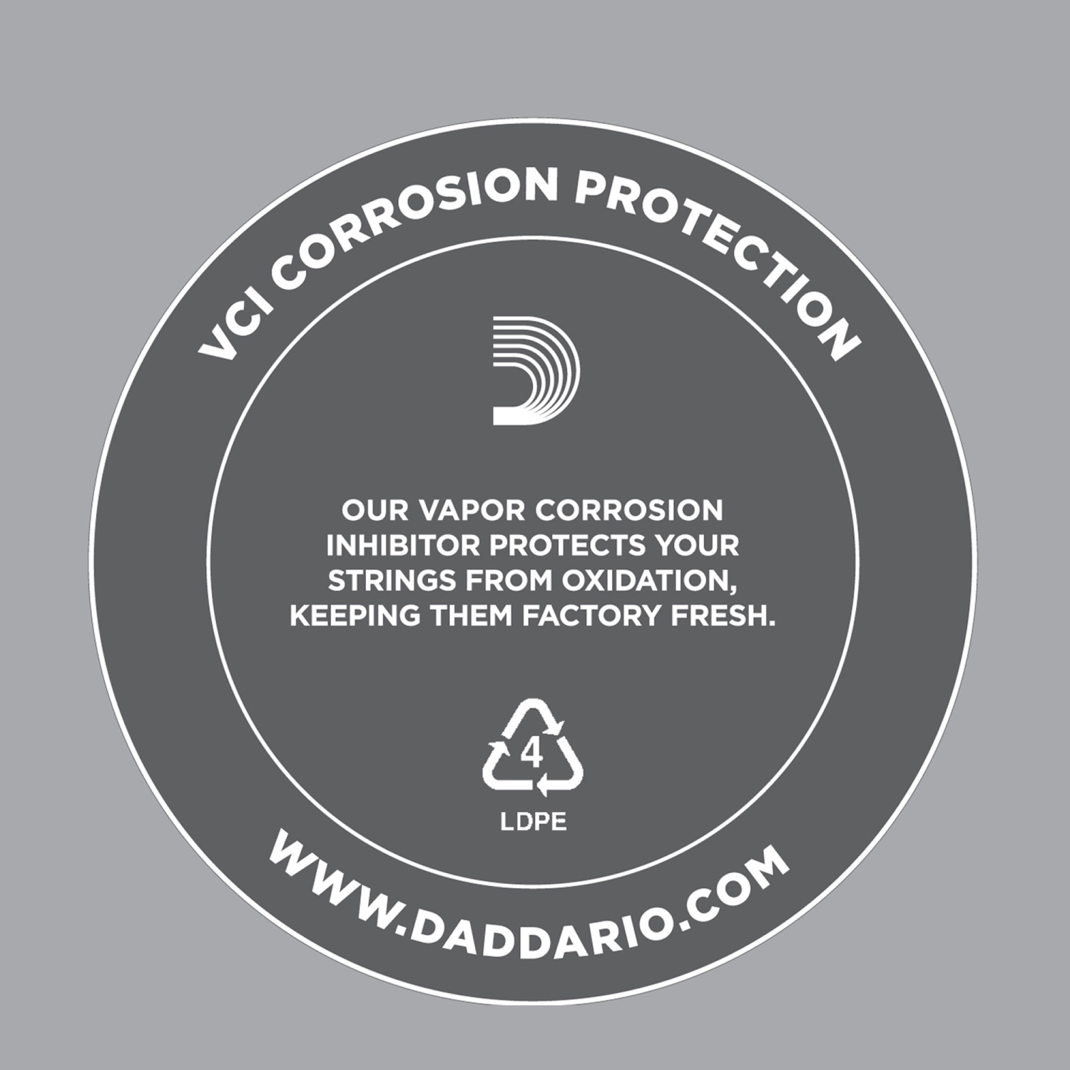 Corde de guitare simple en acier simple d'Addario - .010 lb