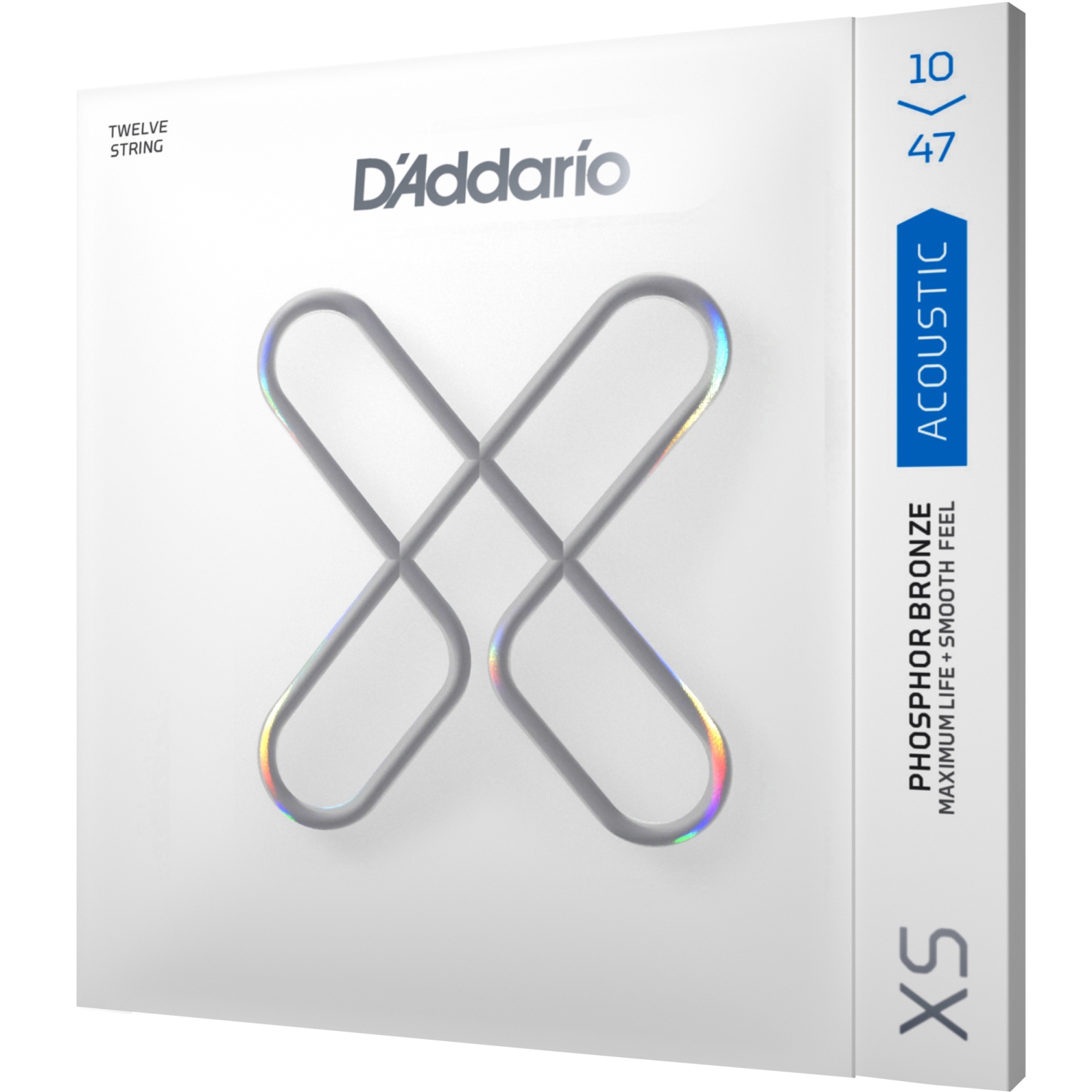 D'Addario XS Phosphor Bronze 12-String Acoustic Guitar Strings - Light 10-47