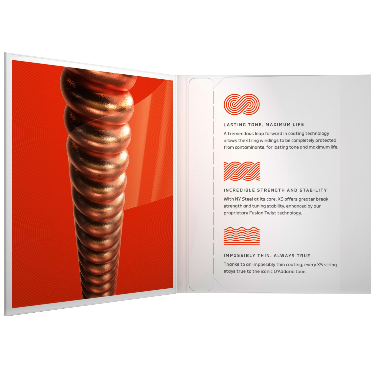 D'Addario XS Phosphor Bronze Acoustic Guitar Strings - Extra Light 10-47