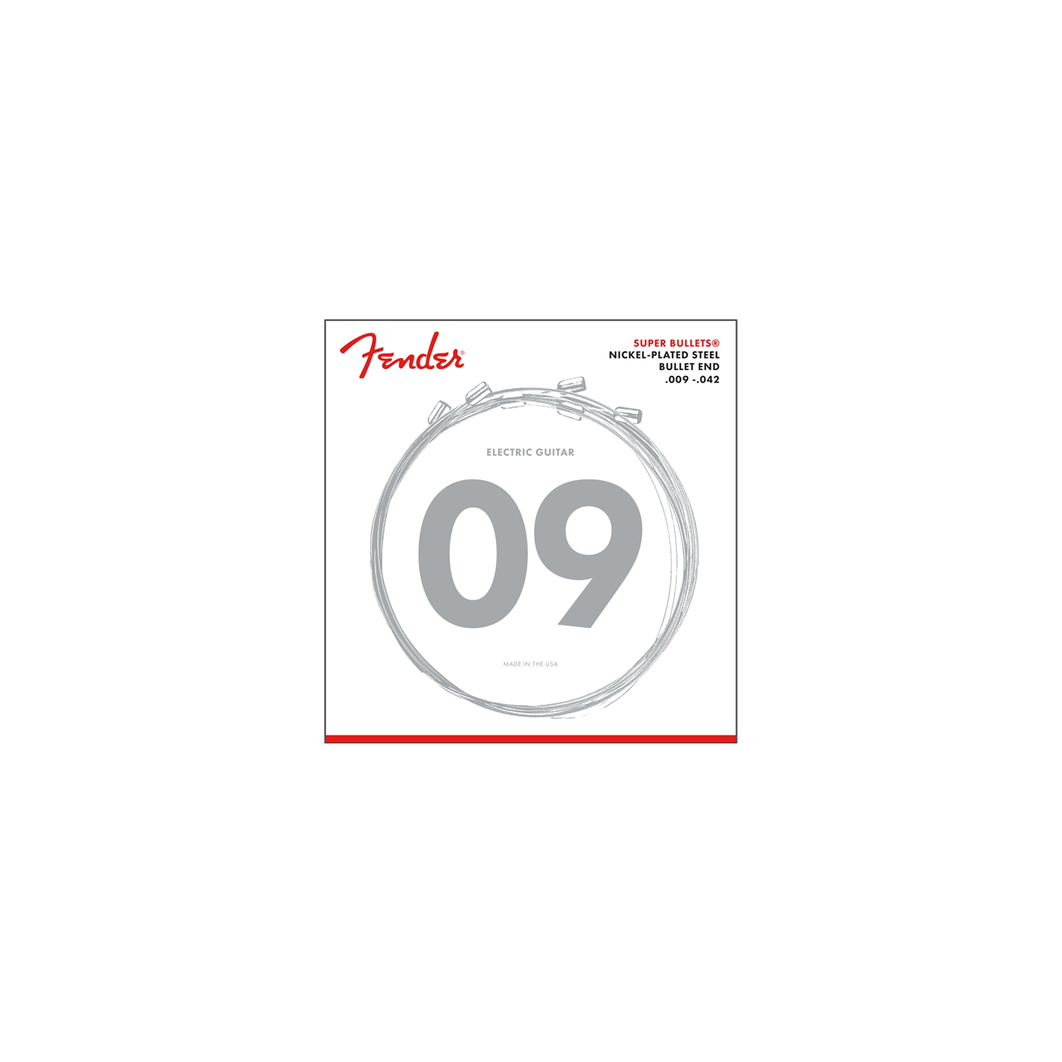 Fender Super Bullets Nickel Plated Strings - Ball End 9-42