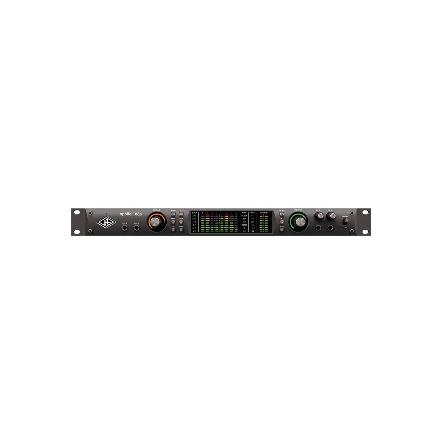 Universal Audio Apollo x8p Heritage Edition - Rackmount 16x22 Thunderbolt 3 Audio Interface