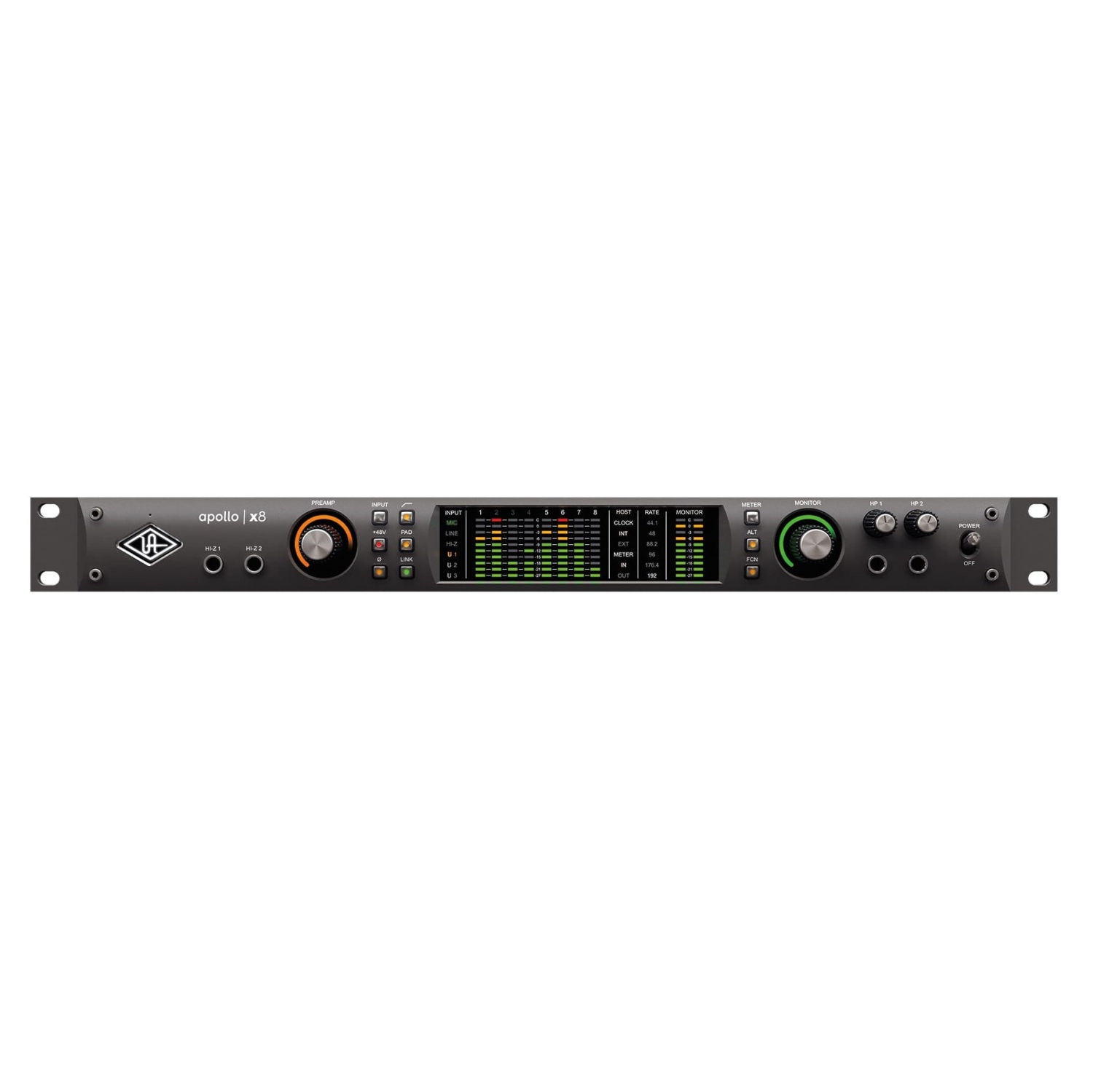 Universal Audio Apollo x8 Heritage Edition - Rackmount 18x24 Thunderbolt 3 Audio Interface w/Realtime UAD Processing