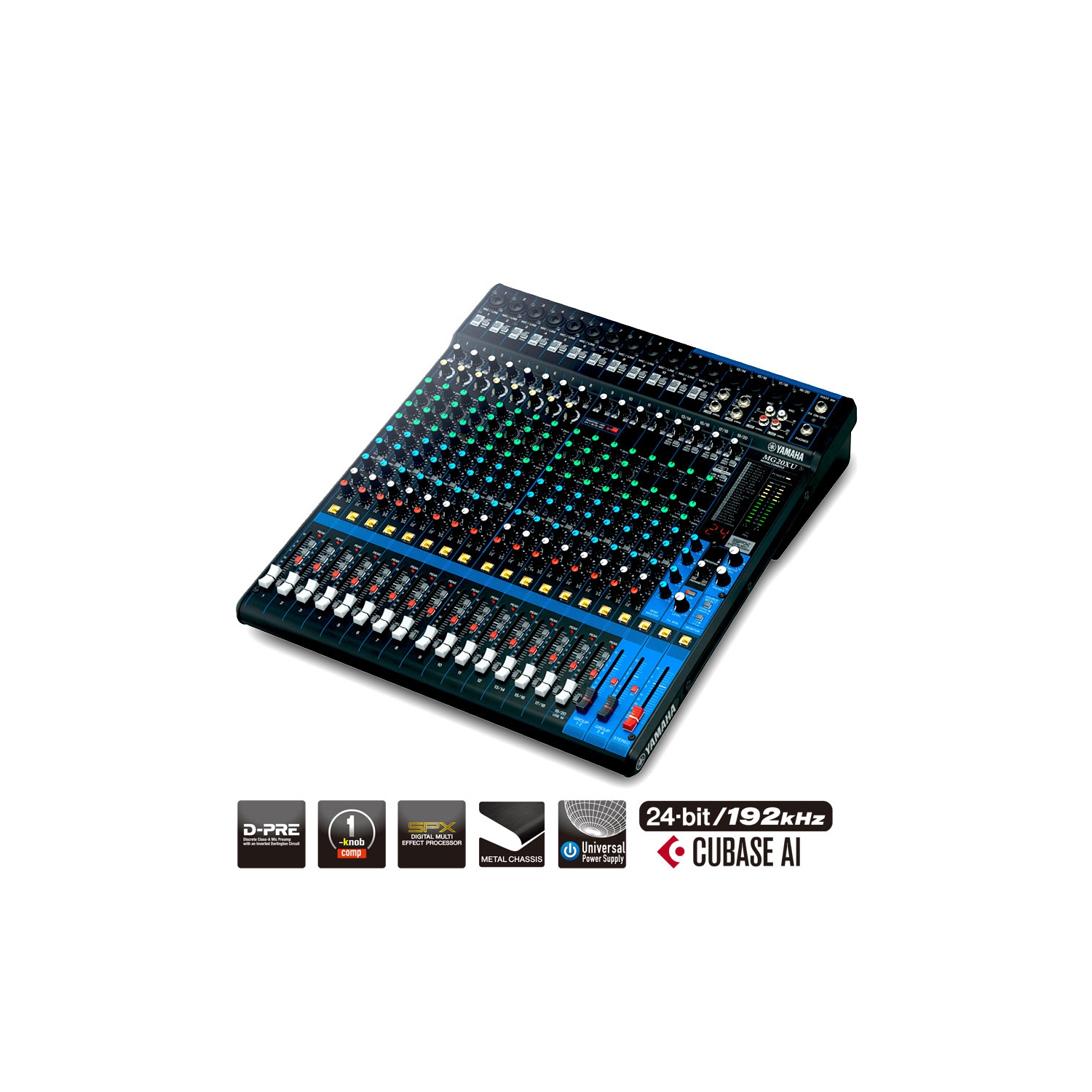 Console de mixage 20 canaux série MG DE Yamaha avec effets